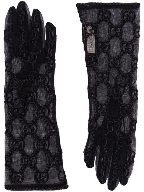 black lace gucci gloves